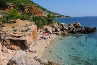 Just one of many sandy beaches on Hvar